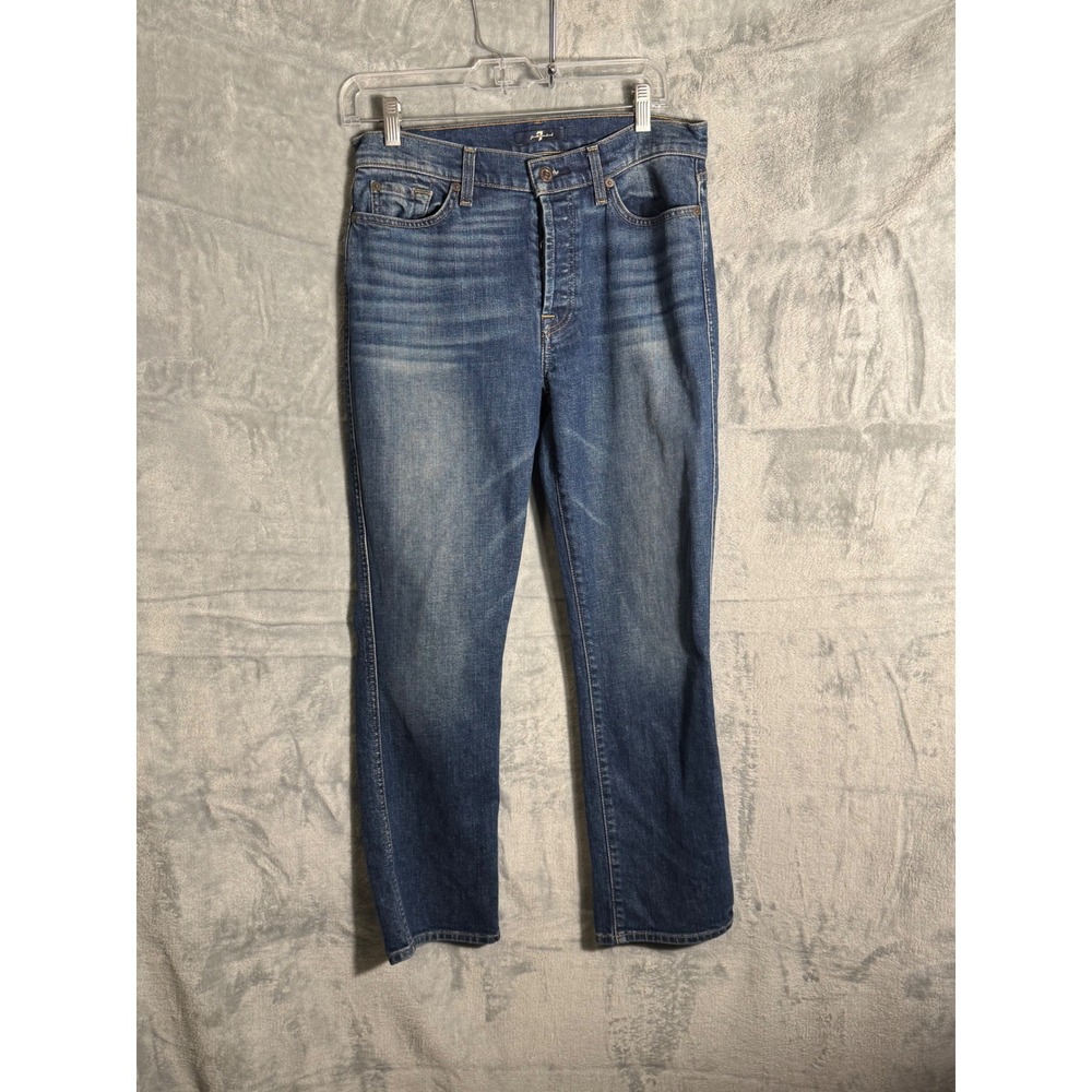 7 for All Mankind‎ Jeans Button Fly Women's ankle length medium wash Size 29